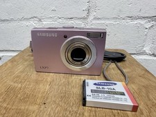 Fotocamera digitale Samsung L100 8,2 MP rosa + batteria e caricabatterie - testata