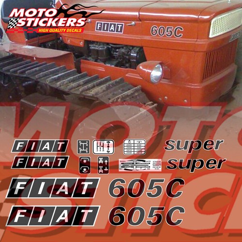 Fiat 605c super kit adesivi - super,
