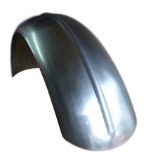 Parafango acciaio ribbed 180 mm con perno old school per Harley Davidson custombikes