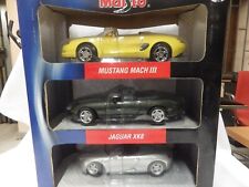 MAISTO 1/18  MUSTANG MARCH III- JAGUAR XK8 -PORSCHE  BOXSTER- RARA CONFEZIONE