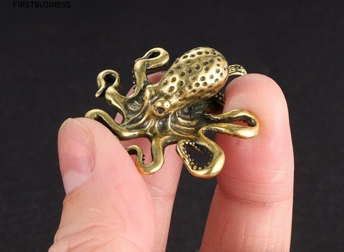 Vintage brass octopus - brass,
