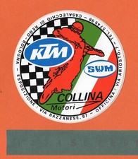 Adesivo Sticker Vintage Autocollant Aufkleber Moto Tuning KTM SWM Motocross