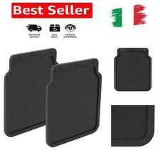 Paraspruzzi universale in gomma, 23 x 20 cm, nero, per roulotte, rimorchi auto