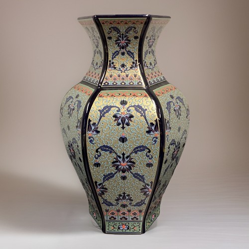 Vaso esagonale porcellana - in,