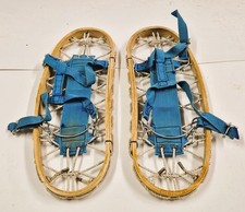 ciaspole in legno vintage per alpinismo marcia su neve