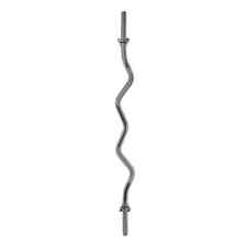Bilanciere Sagomato lunghezza 120 cm Curl Bar diametro 25 mm chiusura a vite