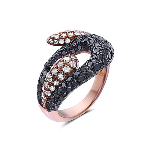 Anello antico con - , diamanti