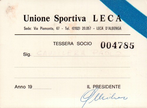 Anni tessera unione - anni,