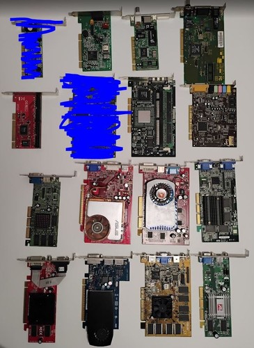 Stock schede video - schede, ethernet