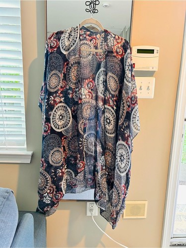 Cardigan kimono trasparente
