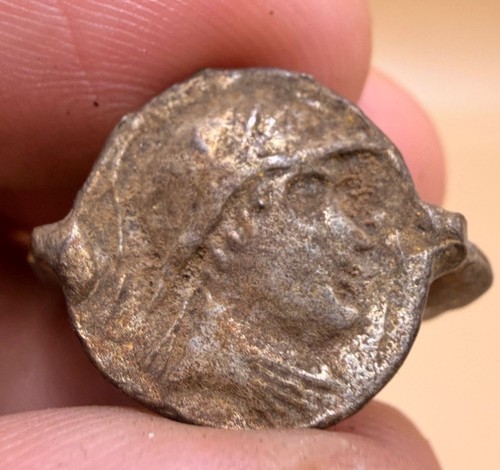 Anello romano bronzo con - romano, in
