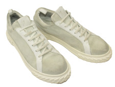 Giuseppe Zanotti Sneakers Scarpe Uomo Taglia 10 Europa 44 Bianco Scamosciato S9361