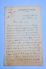 Eugène MANUEL Lettera