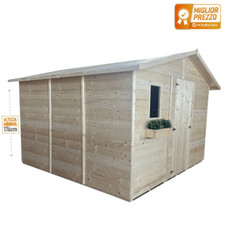 Casetta 329 x 316 cm 1 porta + 1 finestra H 176 cm