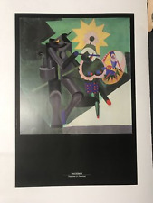 poster originale di Fortunato Depero, ballerina idolo, 1917, futurismo