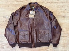 Eastman Leather Clothing A-2 giacca da aviatore giacca di pelle giacca da pilota US 46 NUOVA