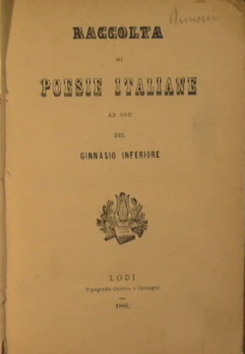 Raccolta poesie italiane ad - di,