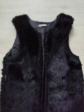 gilet ecopelliccia nero tg. 42