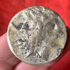 RARA ANTICA MONETA GRECA TESTA
