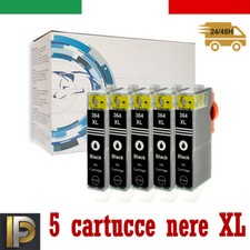 5 CARTUCCE NERE 364XL CON CHIP