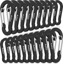 Aluminum Carabiner Clips- Set