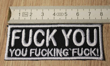 FANCULO, CAZZO! toppa ricamata