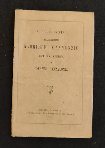 All eroe poeta gabriele - all'eroe,