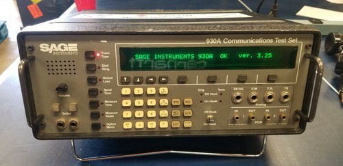Sage 930a set test - sage,