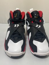 Scarpe sneaker sportive Air Jordan 8 ragazzo 4 anni pelle bianca corsa DO8731-601