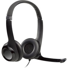 Logitech H390 Cuffie USB Nero