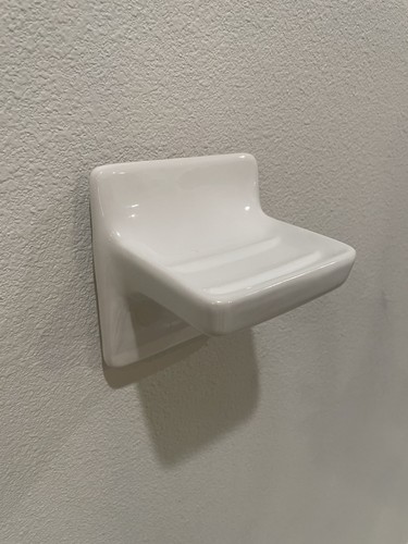 Portasapone vintage bianco