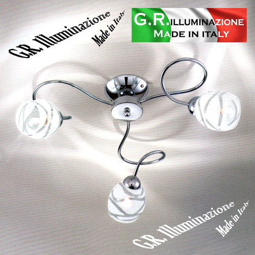 Plafoniera moderna cromata - moderna, 3