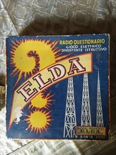 Radio Questionario Elettrico ELDA gioco FUNZIONANTE Anni Quaranta '40 con schede
