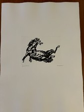 Francesco Messina  - Cavallo - Acquaforte originale - 50x70 cm. - es. p.d.a.