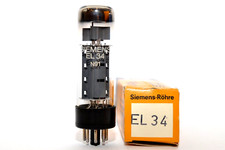 Vintage Siemens EL34 / 6CA7, tubo amplificatore / Amplifier Tube, O-Getter, NOS