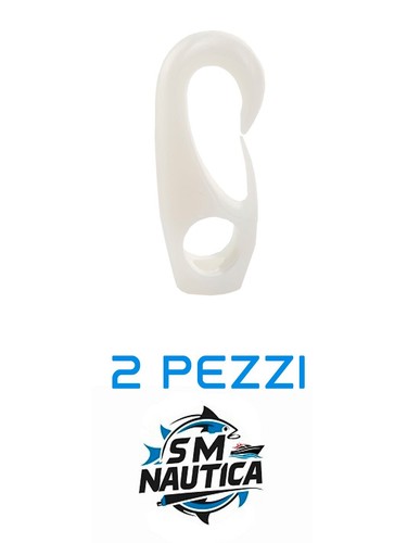 Ganci nylon bianchi per cavo - per,