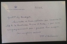 Autografo Casa Savoia 1955 -