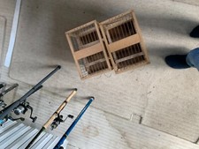 LOTTO DI 4 GABBIE/TRASPORTINI X UCCELLI ESPOSIZIONE/FIERE