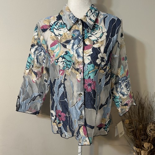 Top donna floreale vintage