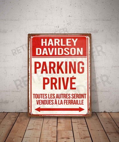Plaque métal vintage harley - plaque,