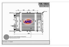 Radiatore acqua AHE per FIAT
