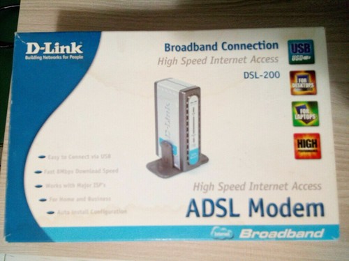 Link dsl 200 modem - d-link, adsl