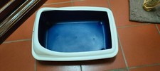LETTIERA per GATTO aperta e spaziosa. Colore blu. Mai usata.