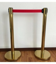 N° 1 COLONNINA GOLD SEGNA PERCORSO CON NASTRO ROSSO