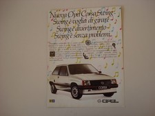 advertising Pubblicità 1984 OPEL CORSA SWING