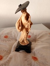 VECCHIA STATUINA Vintage CINESE ORIENTALE STATUINA FIGURA IN RESINA? 