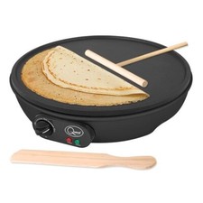 Quest Crepiera Elettrica 12" Piastra Calda Antiaderente 220°C Spargi Pancake