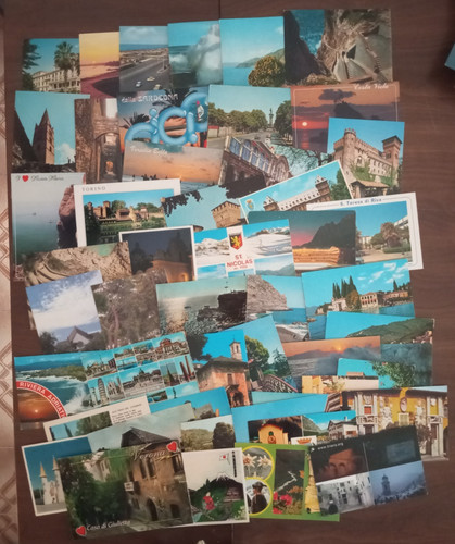 Lotto cartoline italia - lotto, 50