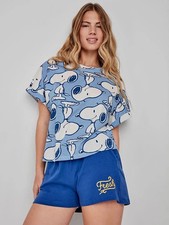 Peantus Pajamas Women Half