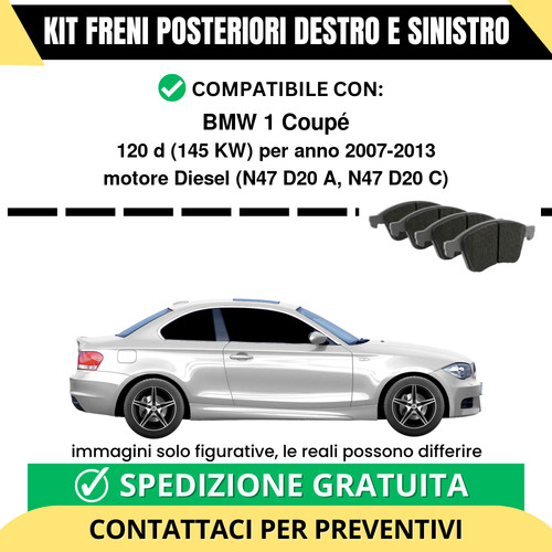 Pastiglie freno posteriori - pastiglie, bmw